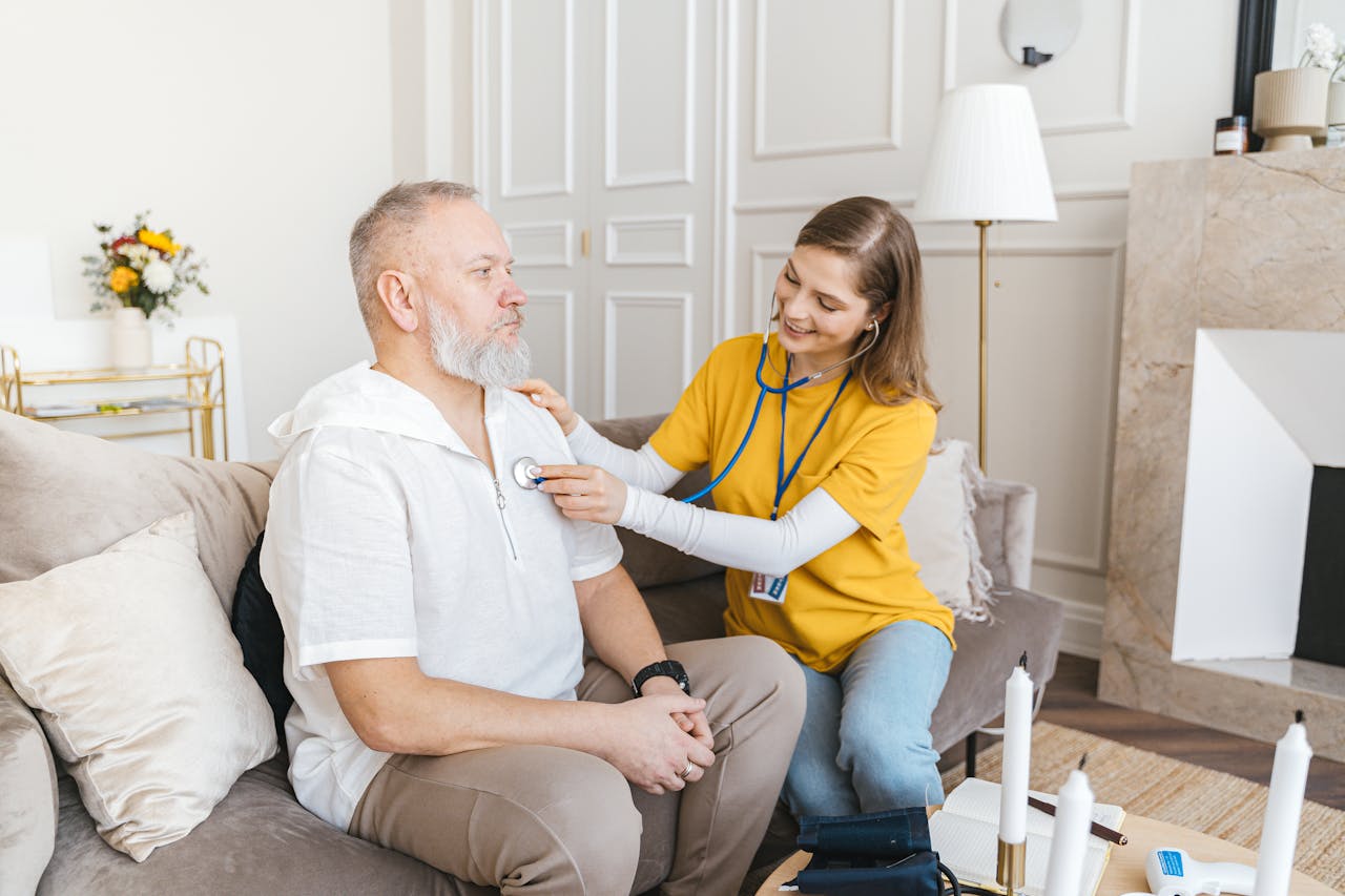 A worker trained in specialised care